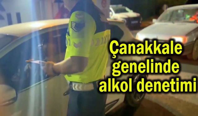 Çanakkale genelinde alkol denetimi