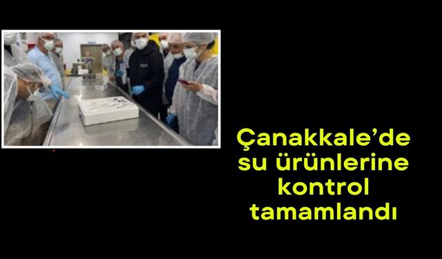 Çanakkale’de su ürünlerine kontrol tamamlandı