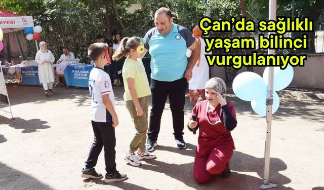 Çan’da sağlıklı yaşam bilinci vurgulanıyor