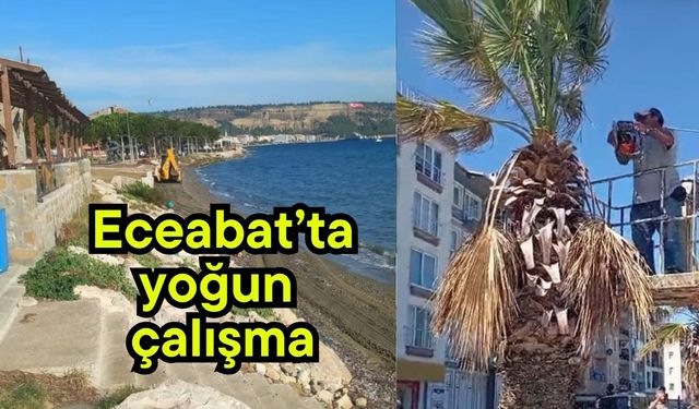 Eceabat’ta yoğun çalışma