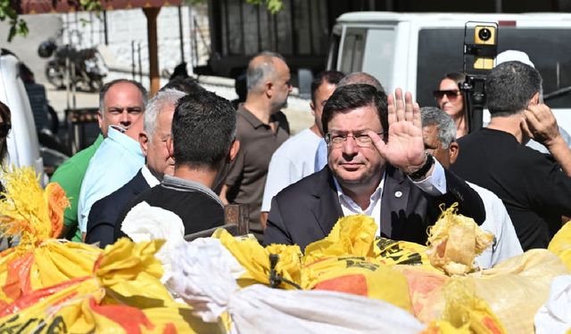 Çanakkale’de yangından zarar gören üreticiye yardım eli