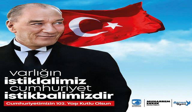 Çanakkale Belediyesi 29 Ekim Cumhuriyet Bayramı İlanı