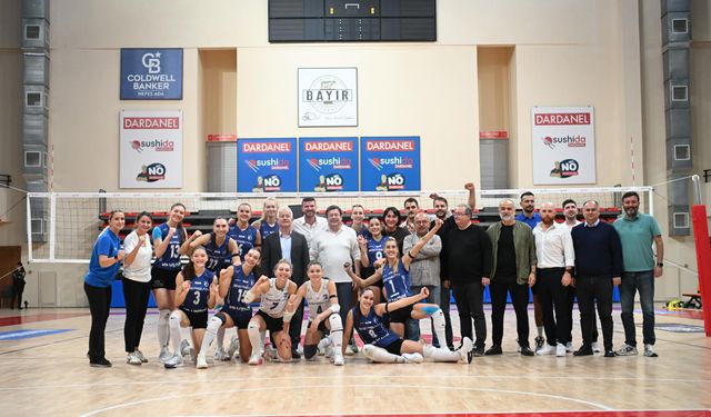 Çanakkale Belediyespor set vermeden kazandı