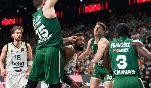 Euroleague: Zalgiris Kaunas: 84 - Fenerbahçe: 81