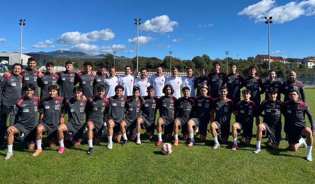 U19 Milli Takımı, Danimarka maçı hazırlıklarına Hırvatistan'da başladı