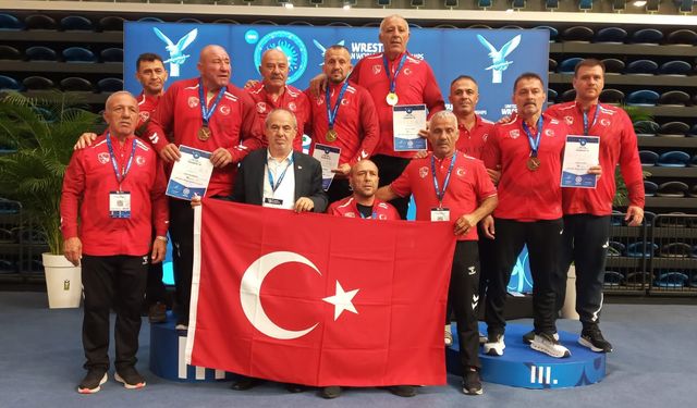 Veteranlar Dünya Şampiyonası'nda serbest stilde Türkiye 5 madalya kazandı