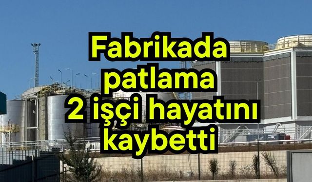 Fabrikada patlama: 2 işçi hayatını kaybetti (Video)
