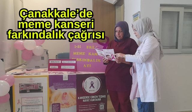Çanakkale’de meme kanseri farkındalık çağrısı