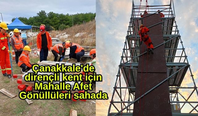 Çanakkale'de dirençli kent için Mahalle Afet Gönüllüleri sahada