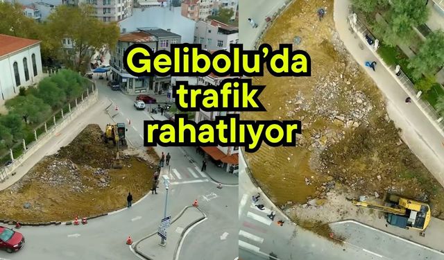 Gelibolu’da trafik rahatlıyor