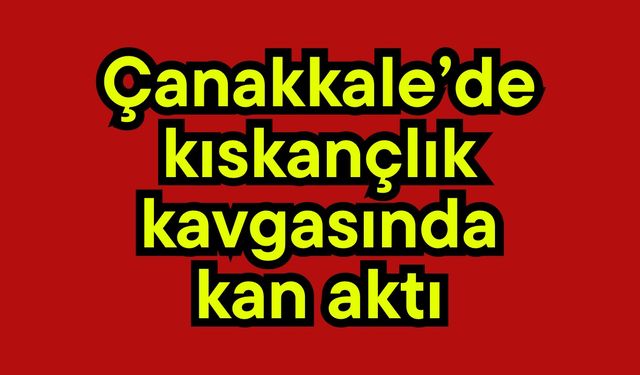 Çanakkale’de kıskançlık kavgasında kan aktı