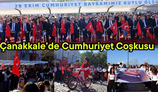 Çanakkale’de Cumhuriyet Coşkusu (Video)
