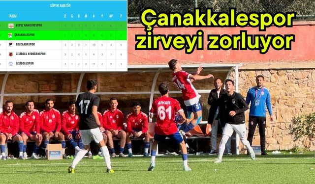 Çanakkalespor zirveyi zorluyor