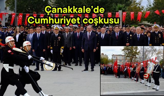 Çanakkale’de Cumhuriyet coşkusu (Video)