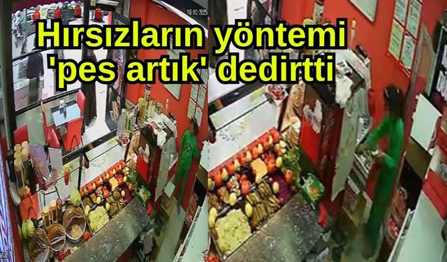 Hırsızların yöntemi  'pes artık' dedirtti (Video)