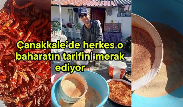 Çanakkale’de herkes o baharatın tarifini merak ediyor