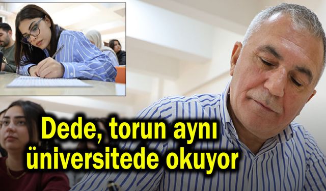 Dede, torun aynı üniversitede okuyor (Video)