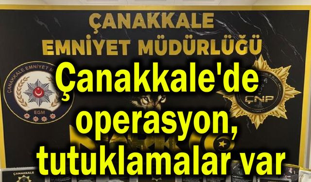 Çanakkale'de operasyon, tutuklamalar var
