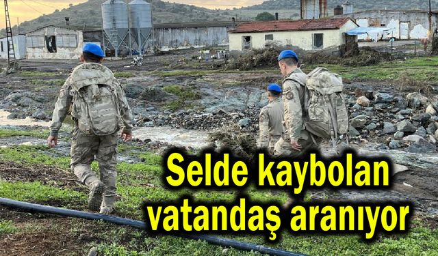 Selde kaybolan vatandaş aranıyor (Video)