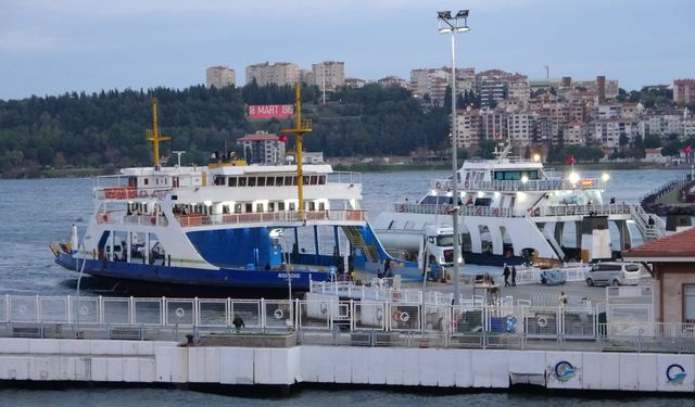 Çanakkale'deki o hatta tüm seferler iptal edildi (Video)