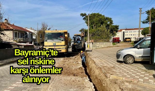 Bayramiç’te sel riskine karşı önlemler alınıyor