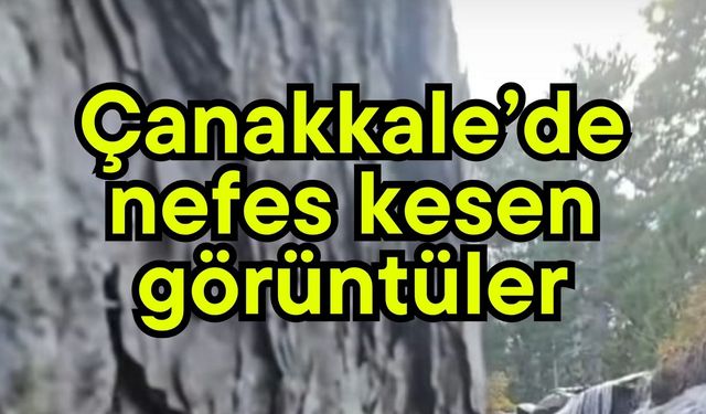 Çanakkale'de nefes kesen görüntüler