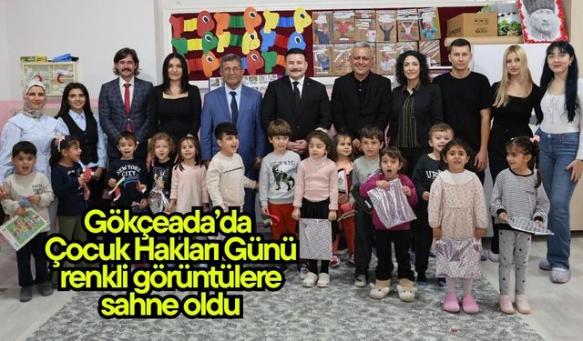 Gökçeada’da Çocuk Hakları Günü renkli görüntülere sahne oldu