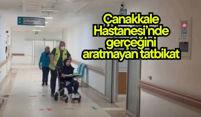 Çanakkale Hastanesi’nde gerçeğini aratmayan tatbikat