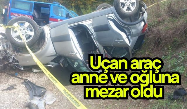 Uçan araç anne ve oğluna mezar oldu (Video)