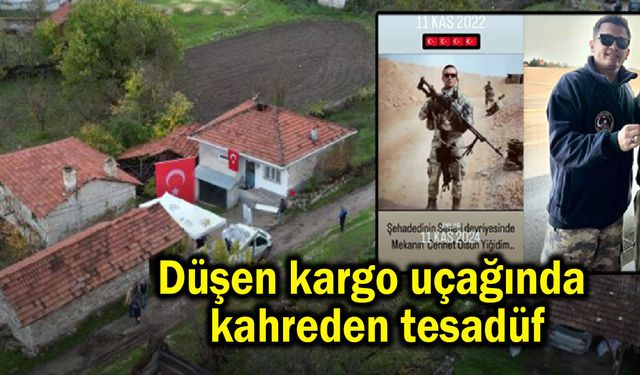 Düşen kargo uçağında kahreden tesadüf