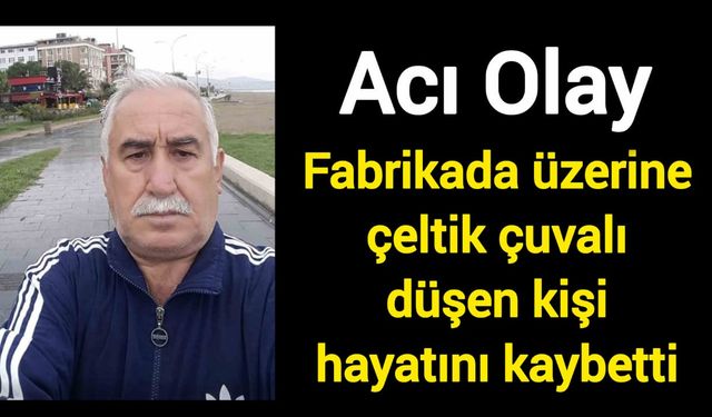 Acı Olay: Fabrikada üzerine çeltik çuvalı düşen kişi hayatını kaybetti