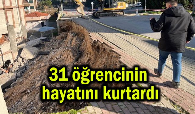 31 öğrencinin hayatını kurtardı