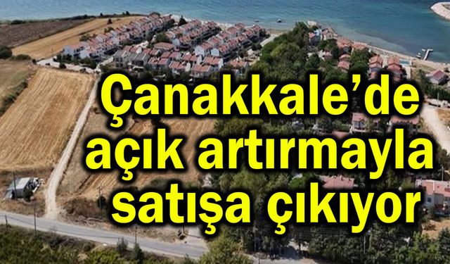 Çanakkale’de açık artırmayla satışa çıkıyor
