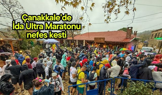 Çanakkale’de İda Ultra Maratonu nefes kesti