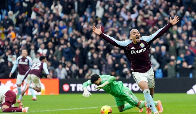 Arsenal, Aston Villa deplasmanında son dakikalarda kaybetti