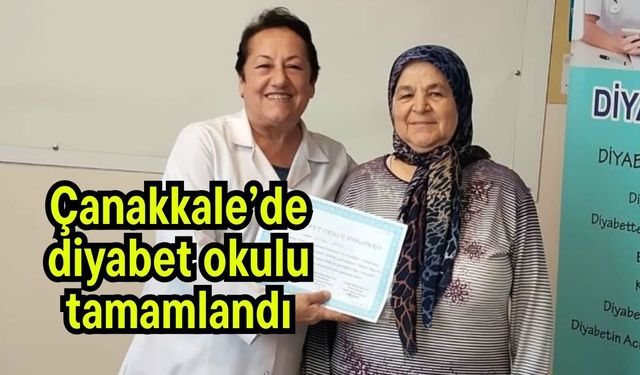 Çanakkale’de diyabet okulu tamamlandı