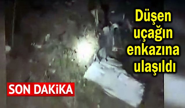 Düşen uçağın enkazına ulaşıldı