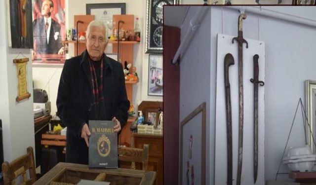 Evinden tarih fışkırıyor, Çanakkale Savaşı'ndan kalma kılıç bile var (Video)