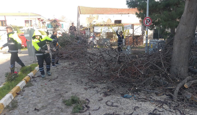 Adada çevre düzenlenmesi yapıldı
