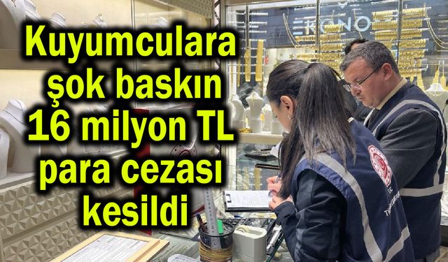 Kuyumculara şok baskın düzenlendi (Video)