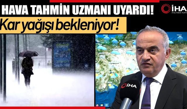 Kar yağışı ve yağmur beklenen bölgeleri açıkladı (Video)
