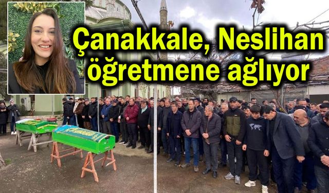 Çanakkale, Neslihan öğretmene ağlıyor (Video)