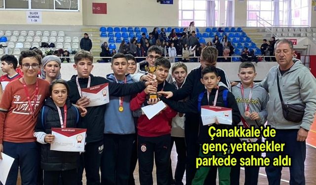 Çanakkale’de genç yetenekler parkede sahne aldı