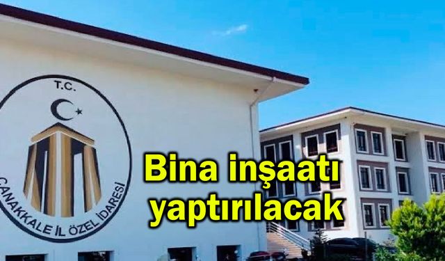 Bina inşaatı yaptırılacak