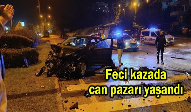 Feci kazada can pazarı yaşandı! (Video)