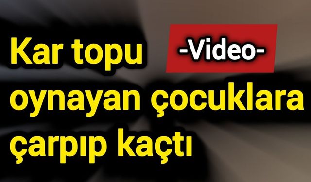 Yokuştan kayan kamyonet, kar topu oynayan çocuklara çarptı! Sürücü kaçtı
