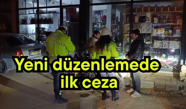 Yeni düzenlemede ilk ceza (Video)