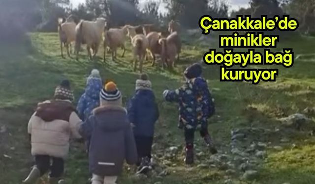 Çanakkale’de minikler doğayla bağ kuruyor