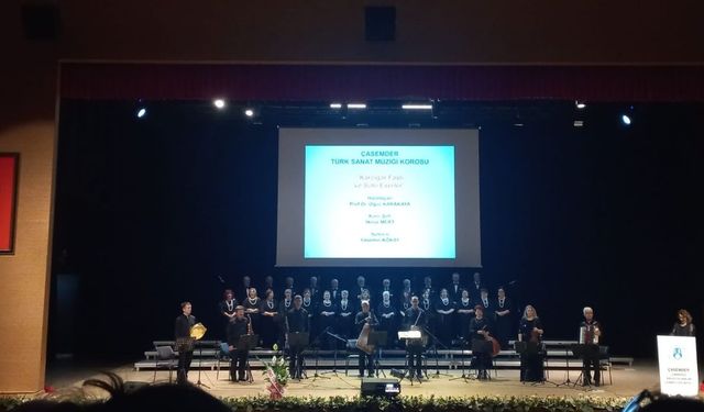 Çanakkale’de ÇASEMDER Türk Sanat Müziği Korosu’ndan “Yarıyıl Konseri”