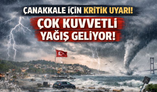 Çanakkale’ye çok kuvvetli geliyor! Kritik uyarı yapıldı